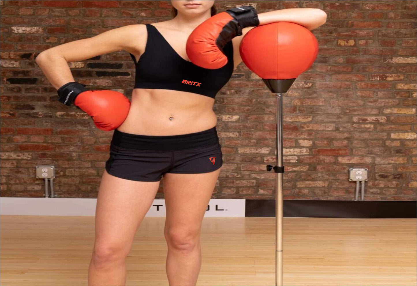 BRITX Children Adult Free Standing Teenager Boxing Punching Bag Glove Gift Set Boxing Speed Ball Fitness Free Standing Bag Punching Bag Boxing Sports Toy