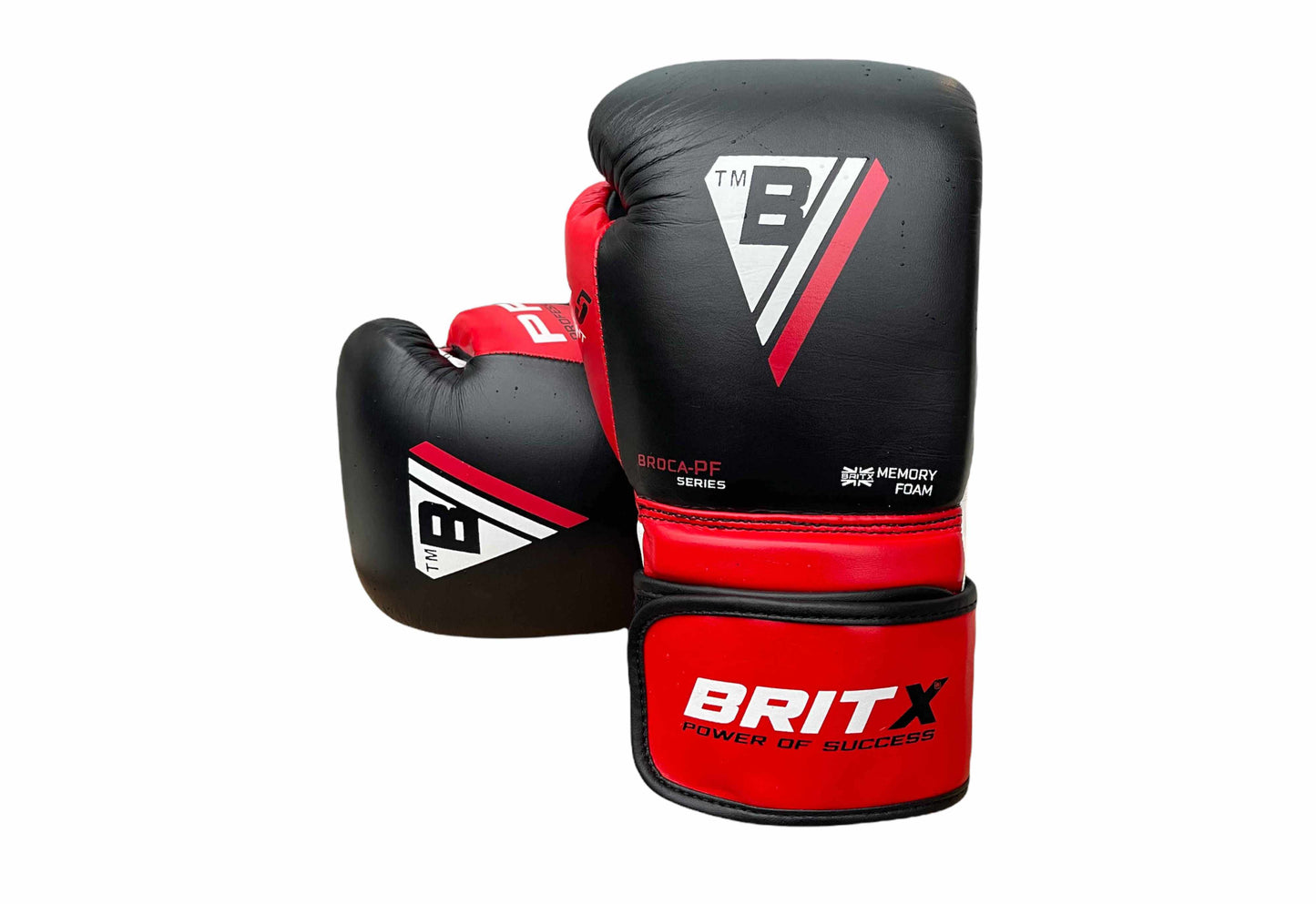 BRITX Broca Boxing Gloves Professional Cowhide Leather Competition Training Sparring Kick Fight Gloves