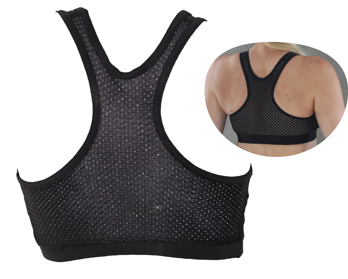 BRITX Ladies Chest Guard Female Chest Guard Protector Sports Bra, Karate Chest Guard, Taekwondo, Thai, MMA, Boxing, Kick Boxing Chest Guard Black