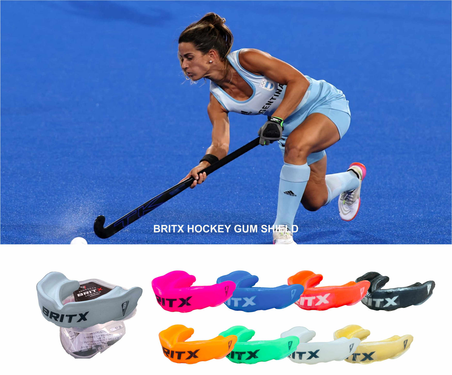 BRITX Mouth Guard Boxing MMA Rugby Gum Shield Teeth Protection Senior-Junior