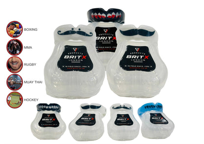 BRITX MO Mouth Guard Shark Gum Shield Teeth Protection Boxing, MMA ,RUGBY Senior Junior