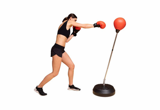 BRITX Children Adult Free Standing Teenager Boxing Punching Bag Glove Gift Set Boxing Speed Ball Fitness Free Standing Bag Punching Bag Boxing Sports Toy