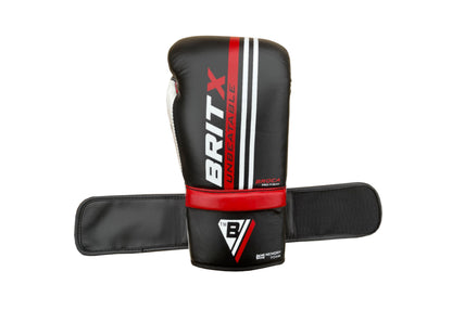 BRITX Boxing Gloves Cowhide Leather Competition Training Sparring Kick Fight Gloves
